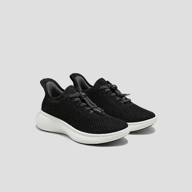 VIVAIA Kids' Sneaker Sliders (Urban Jr) - Mesh|BLACK WHITE|4Y