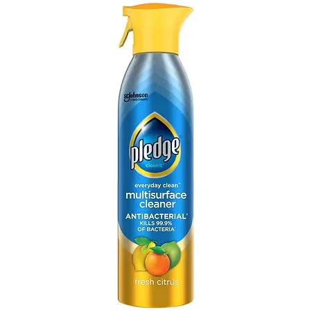 Pledge Antibacterial Multisurface Cleaner Spray Fresh Citrus - 9.7 oz