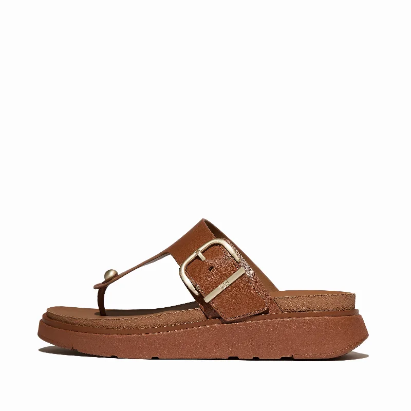 GEN-FF Buckle Leather Toe-Post Sandals