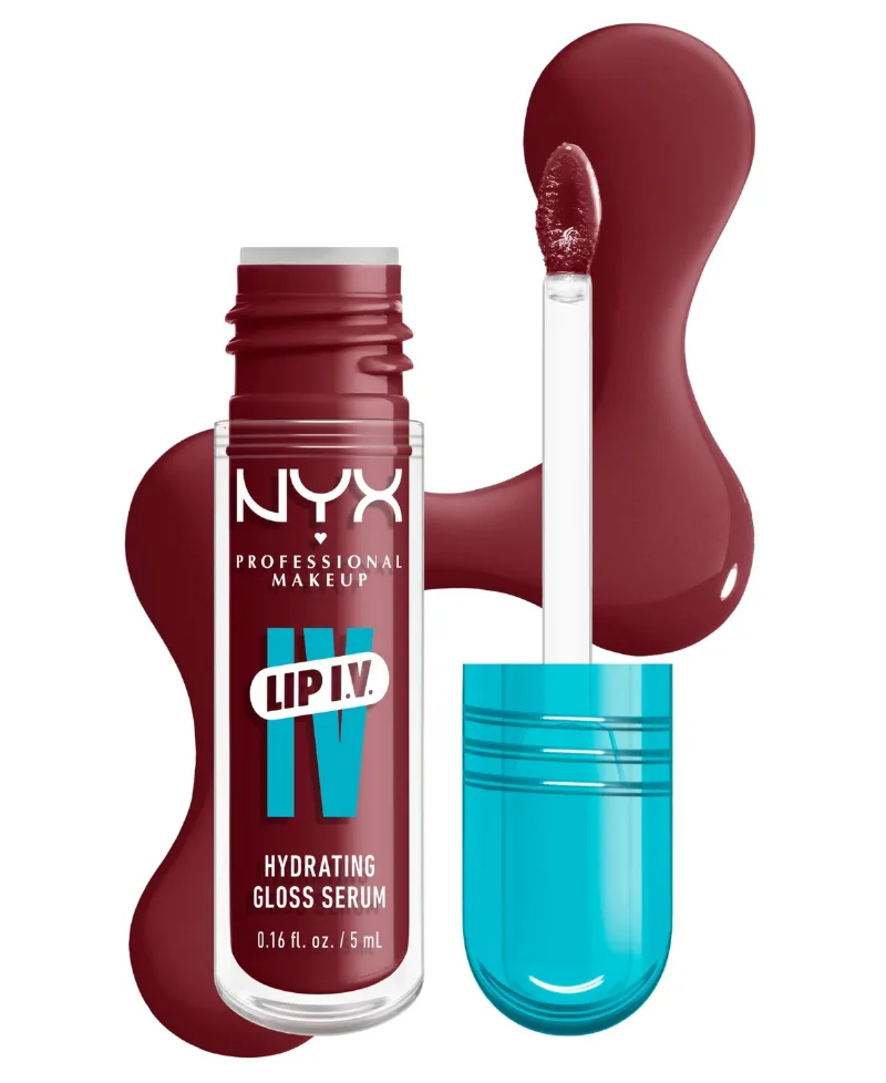 Nyx Professional Makeup Lip Iv Hydrating Gloss Serum - Drippin In Rose