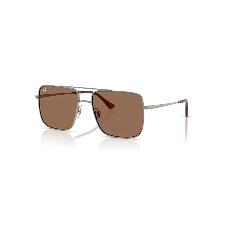 Ray-Ban Ari Bio-based Limited Sunglasses Gunmetal Frame Brown Lenses 56-16