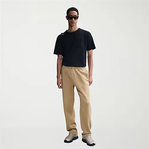 Nike Sweatpantsfleece Mens Straight Mid Rise Regular Fit Workout Pant, X-large, Beige