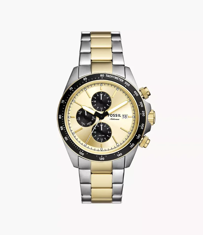 Autocross 42 mm Multifunction Two-Tone Stainless Steel Watch