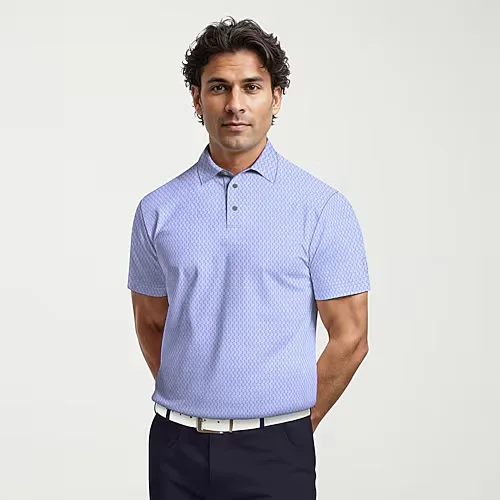 PGA TOUR Mens Short Sleeve Polo Shirt, Xx-large, Purple