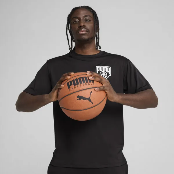 Playera PUMA de Básquet Posterize para Hombre en Talle Mediana Negro