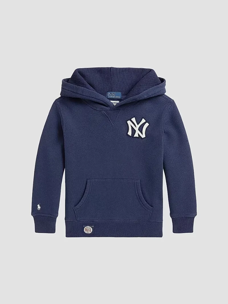 Polo Ralph Lauren Boy's Little Boy's & Boy's Yankees Fleece Hoodie - Dark Cobalt - Size 4