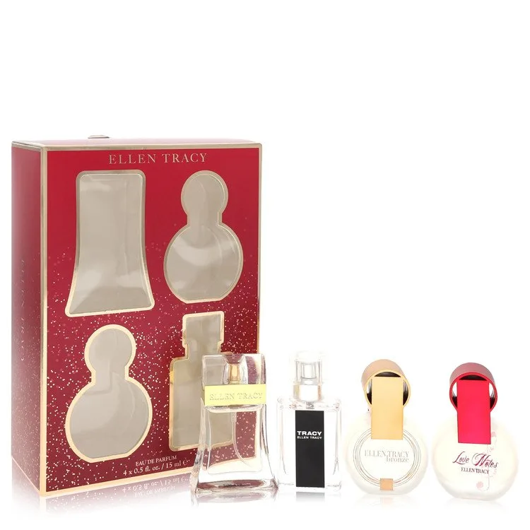Ellen Tracy for Women, Gift Set (0.5 oz Ellen Tracy EDP Spray + 0.5 oz Tracy EDP Spray + 0.5 oz Ellen Tracy Bronze + 0.5 oz Love Notes EDP Spray)