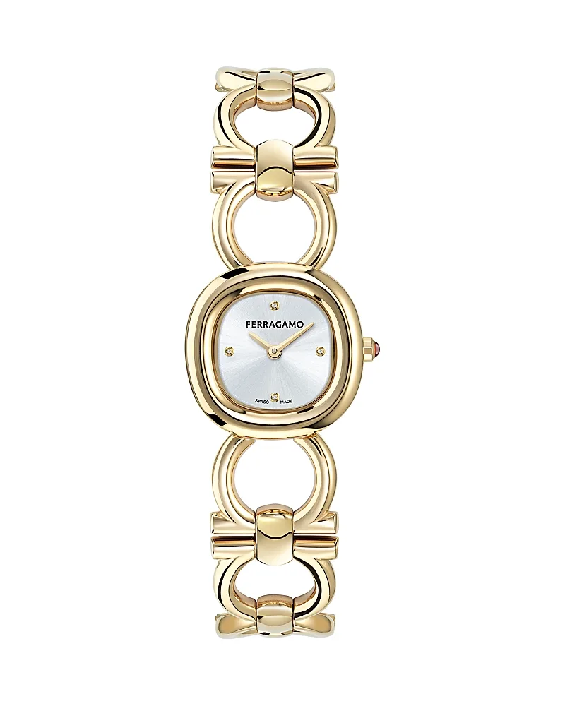 Ferragamo Double Gancini Watch, 25mm