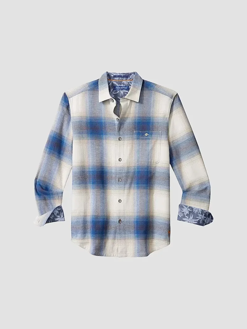 Tommy Bahama Men's Canyon Beach Orcas Ombré Shirt - Palace Blue - Size Small