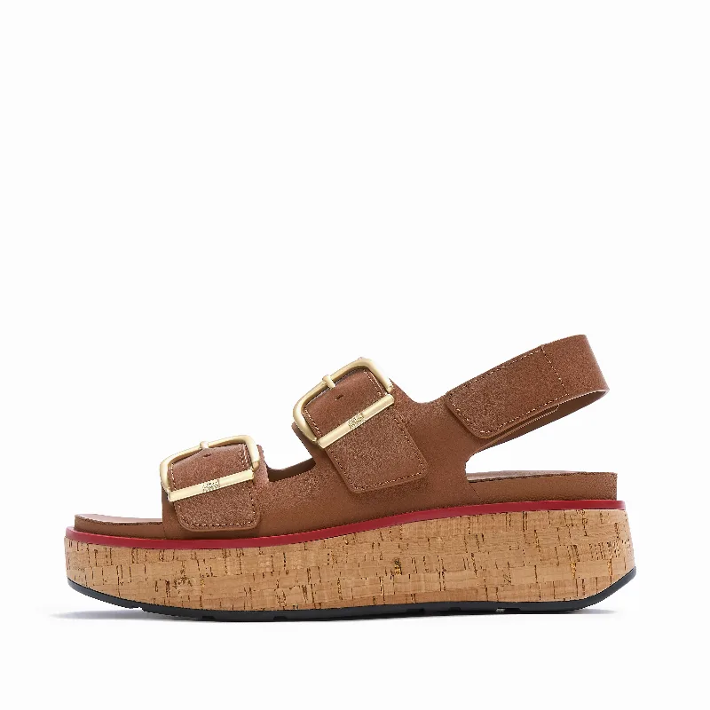 GEN-FF Max Buckle Leather/Cork Back-Strap Sandals