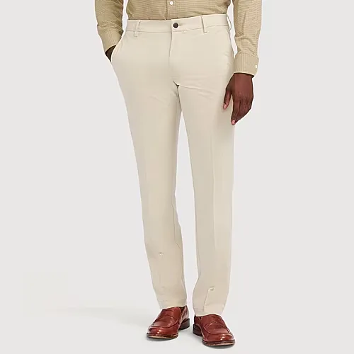IZOD Traveler Mens Straight Fit Flat Front Pant, 36 30, Beige