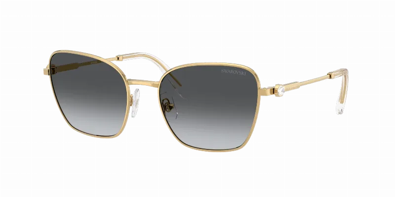 SWAROVSKI Woman Sunglasses SK7029  -  Frame color: Gold, Lens color: Gradient Grey Polarized
