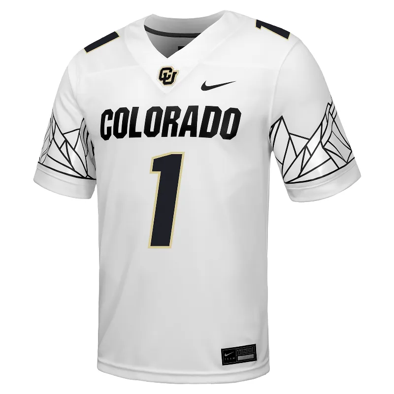 Colorado Nike Men's College Football Replica Jersey in White | P31811COLO-WHT