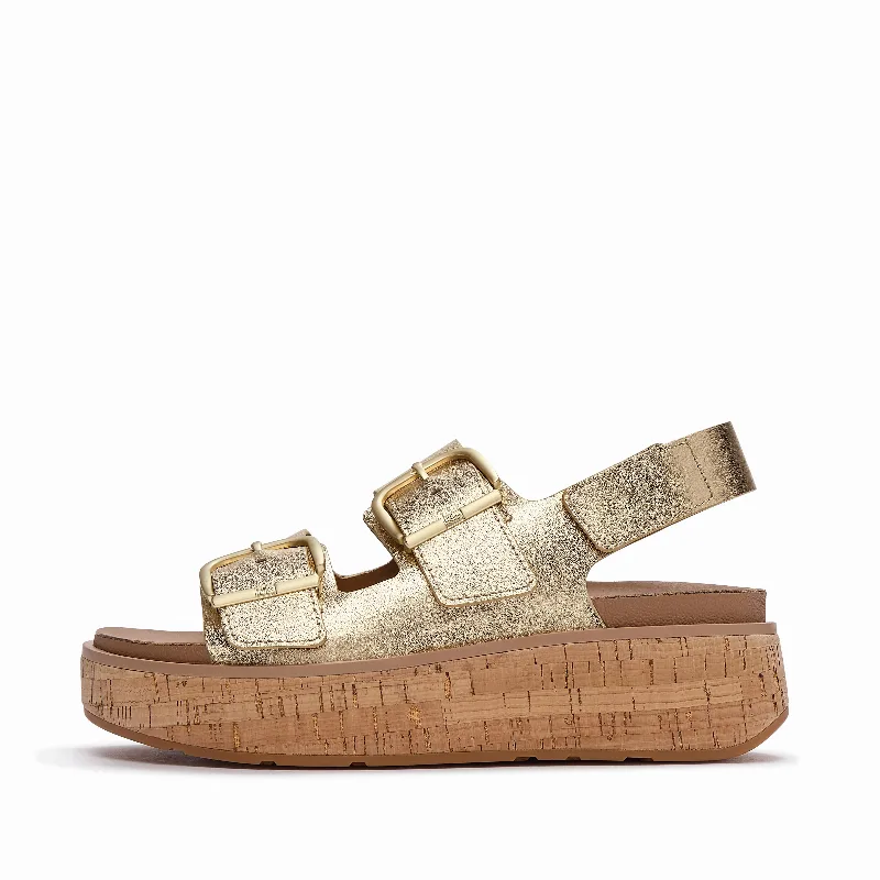 GEN-FF Max Buckle Leather/Cork Back-Strap Sandals