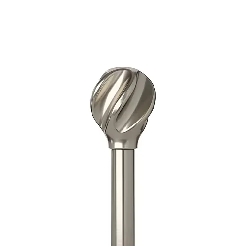Umbra Helix 1 IN Adjustable Curtain Rod, One Size, Silver