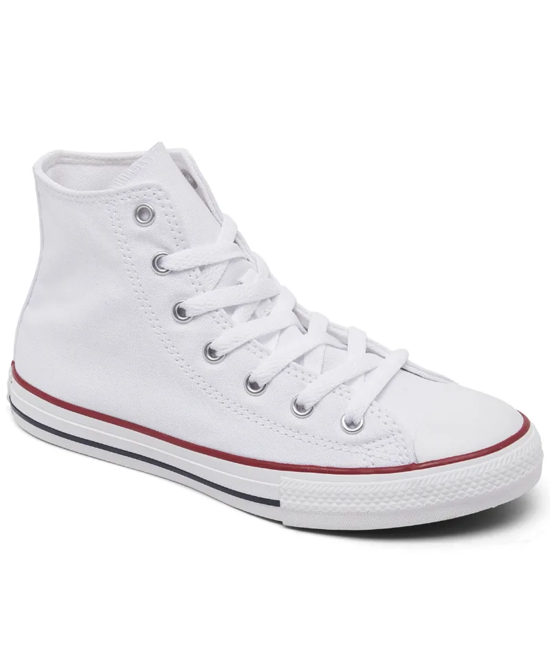 Converse Little Kids Chuck Taylor Hi Casual Sneakers from Finish Line - Optical White