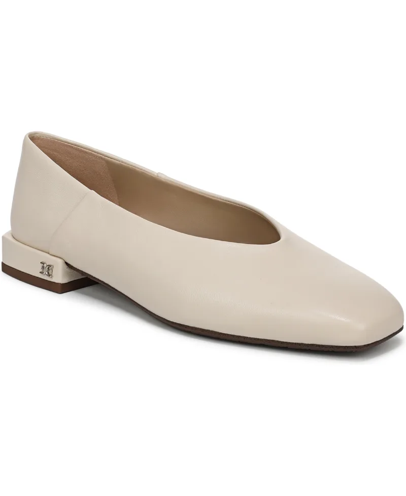 Sam Edelman Women's Kasey Ballerina Flats - Modern Ivory Leather