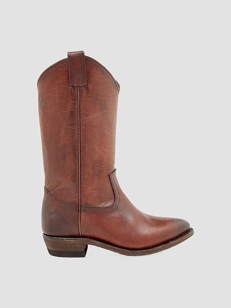 Frye Women's Billy Pull-On Leather Boots - Cognac - Size 6.5