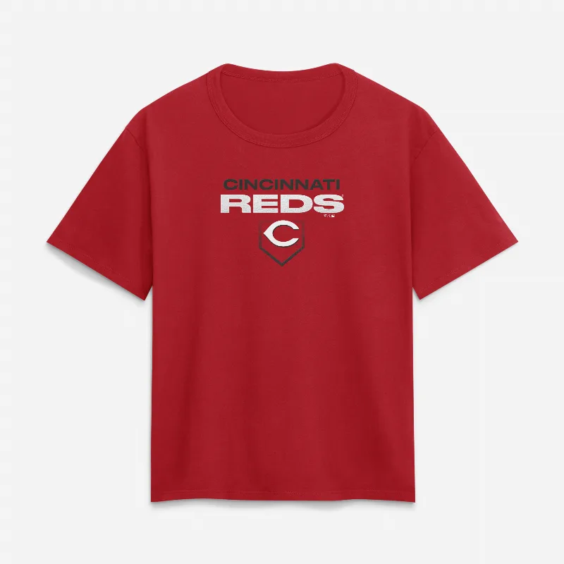 Women's Fanatics Athletic Red Cincinnati Reds Legacy T-Shirt