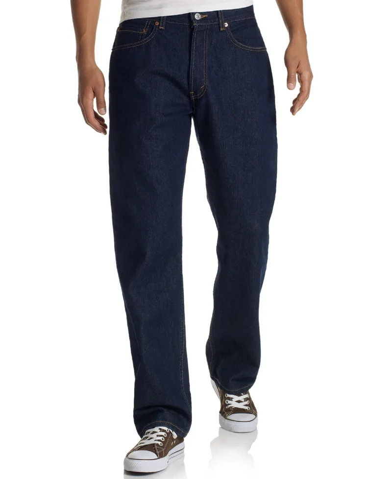 Levi's Men's 505 Regular Fit Non-Stretch Jeans - Rinse Wash