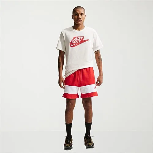 Nike Just Do It Mens Crew Neck Short Sleeve Classic Fit Big and Tall Graphic T-Shirt, 3x-large Tall, White