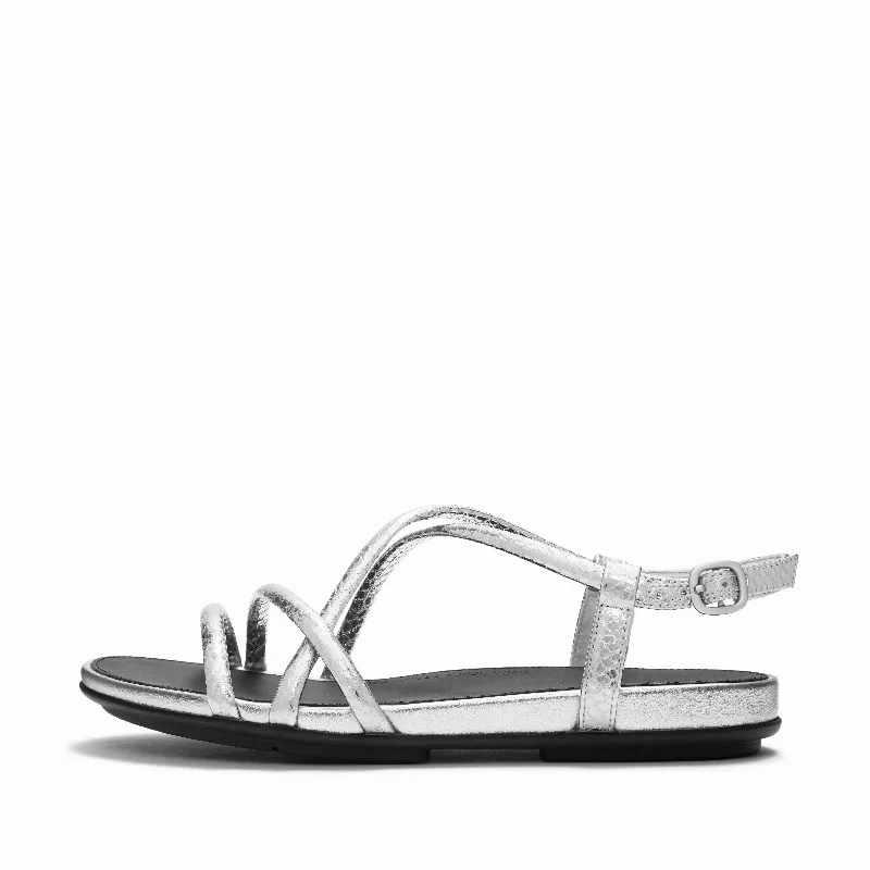 GRACIE Metallic Leather Sandals