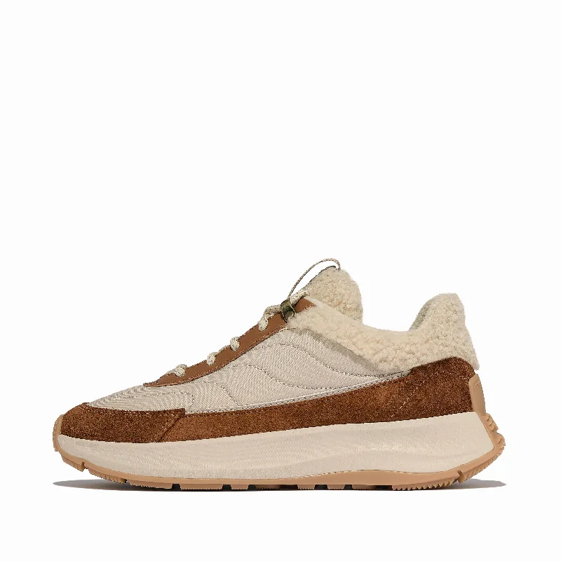 F-MODE Flow Shearling-Mix Sneakers