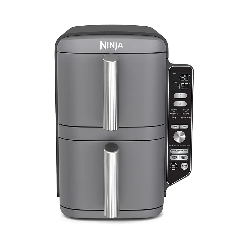 Ninja DoubleStack Xl 10 Qt, 6 in 1, 2 Basket Air Fryer, Space Saving Design
