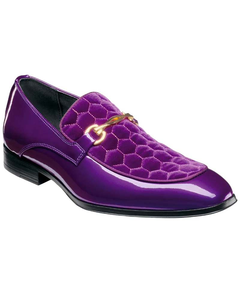 Stacy Adams Men's Sprague Moc-Toe Shoe - Purple
