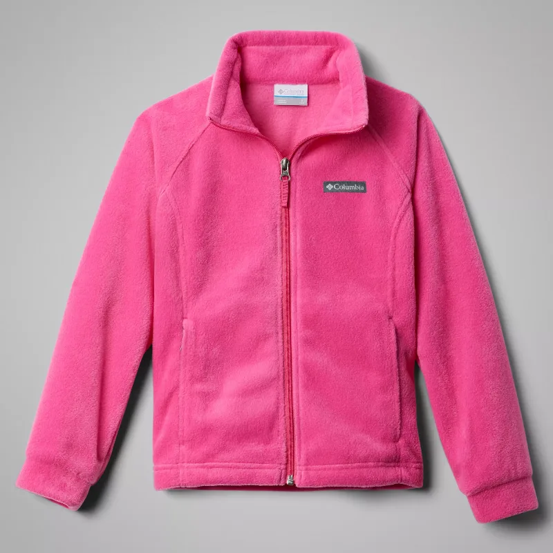 Columbia Girls' Benton Springs Fleece Jacket, XXS, Pink Ice