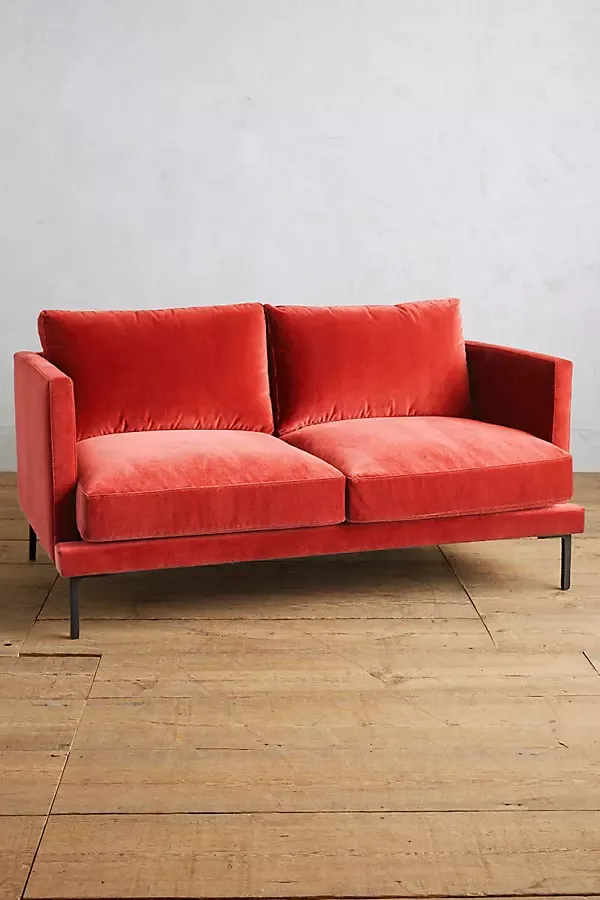 Anthropologie Velvet Linde Settee