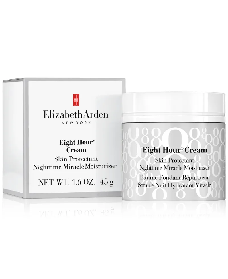 Elizabeth Arden Eight Hour Cream Skin Protectant Nighttime Miracle Moisturizer, 1.7 oz