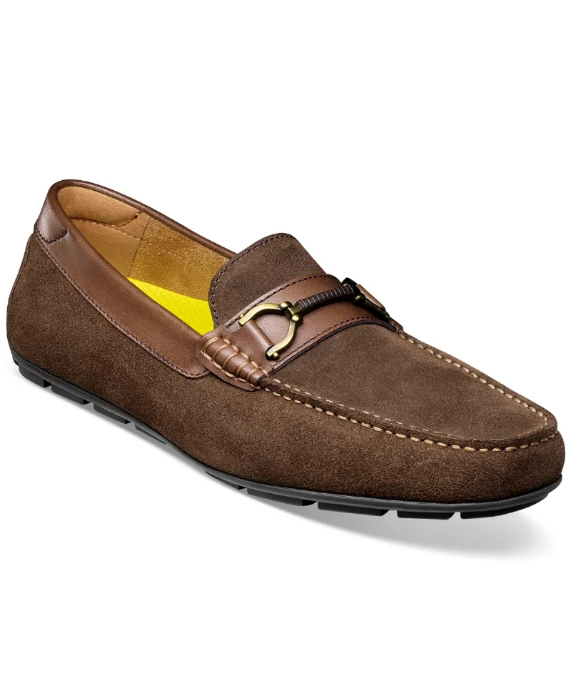 Florsheim Men's Motor Moc Toe Bit Driver - Brown Suede