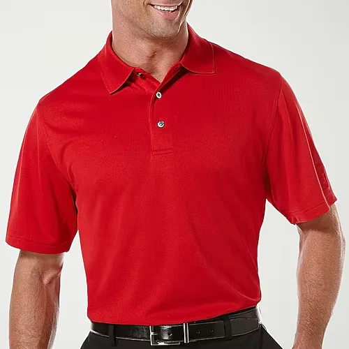 PGA TOUR Airflux Mens Short Sleeve Polo Shirt, Xx-large, Red