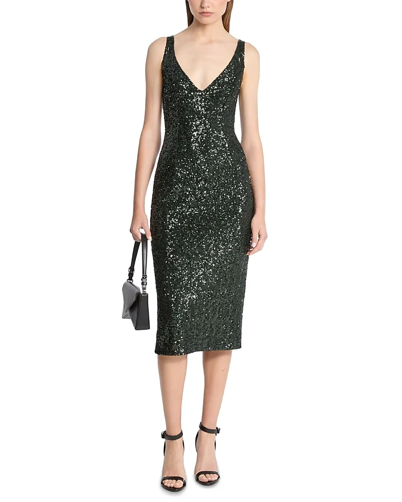 Michael Michael Kors Portrait Sheath Sequin Dress