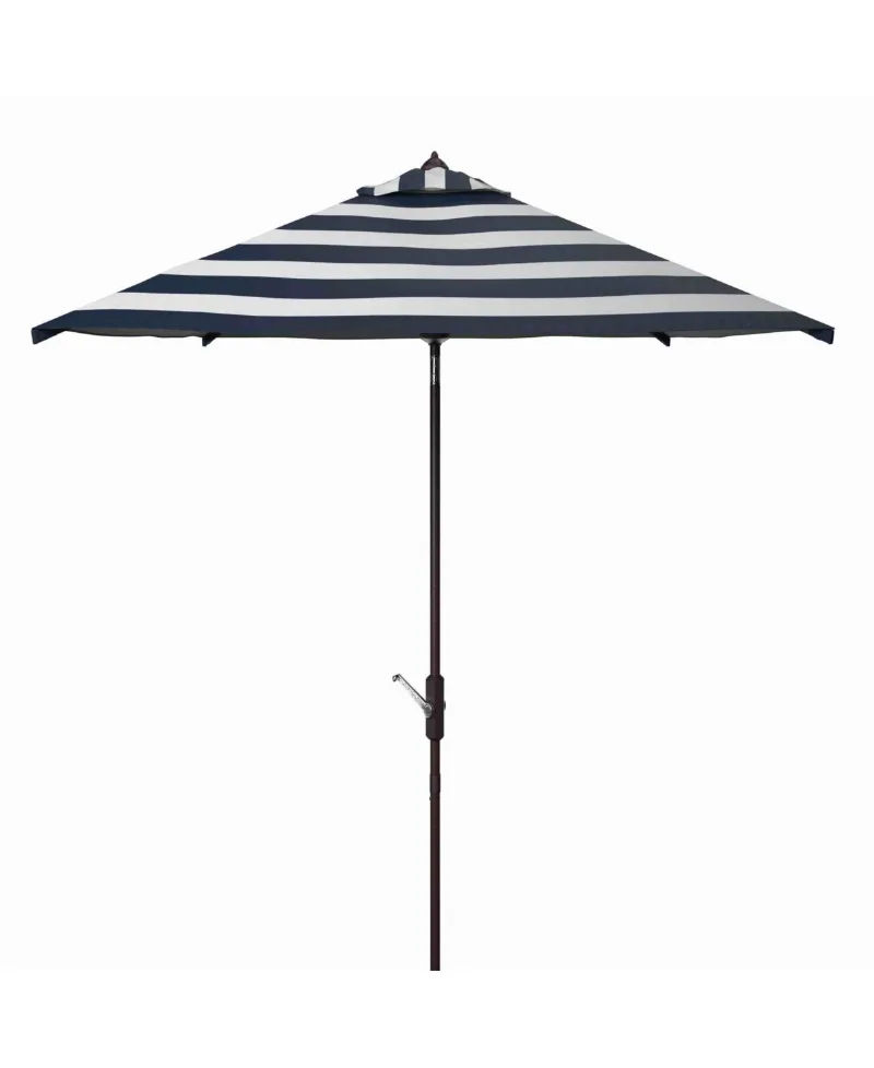 Iris 7.5' Square Umbrella - Navy, White