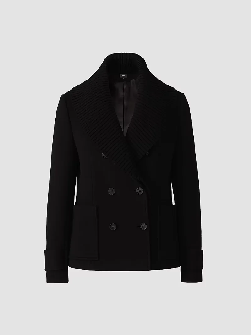 Mackage Women's Danielle Double-Breasted Coat - Black - Size XL