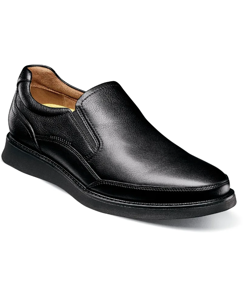 Florsheim Men's Launch Moc Toe Slip On Sneaker - Black