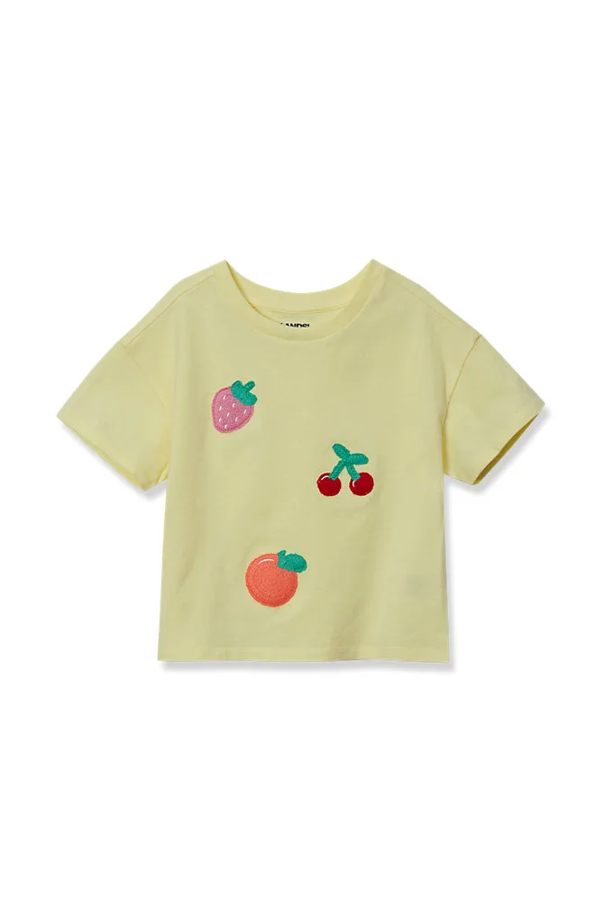 Girls Meet and Greet Graphic Tee - Lands' End - Yellow - XS