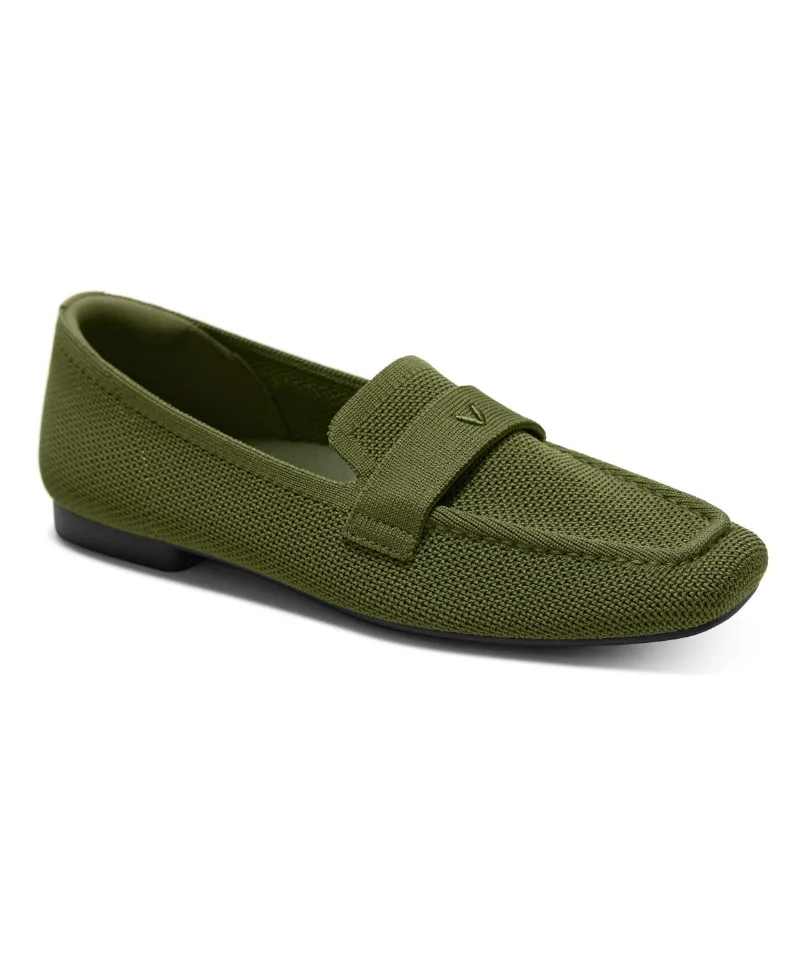 Vivaia Women's Silvie Square-Toe Icon Loafers - Olive drab boned