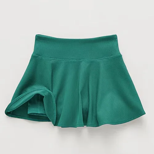 Xersion Rib Sport Little & Big Kid Girls Mid Rise Skort, X-large (16), Green