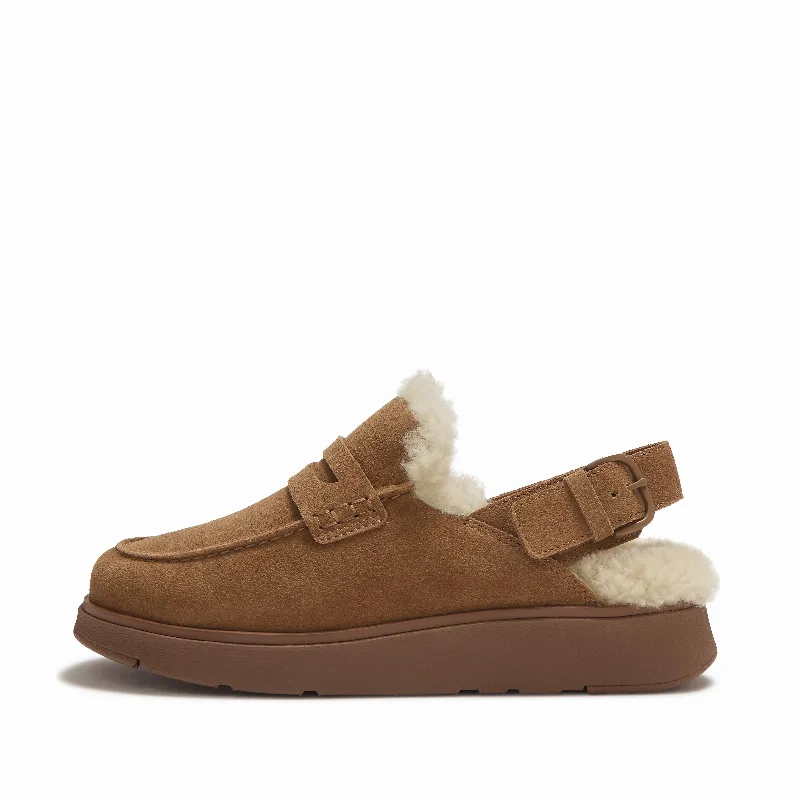 GEN-FF Shearling Back-Strap Mules