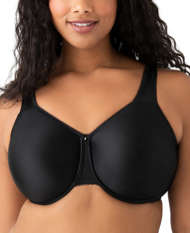 Wacoal Women's Basic Beauty Full-Figure Underwire Bra 855192, Up To H Cup - Black