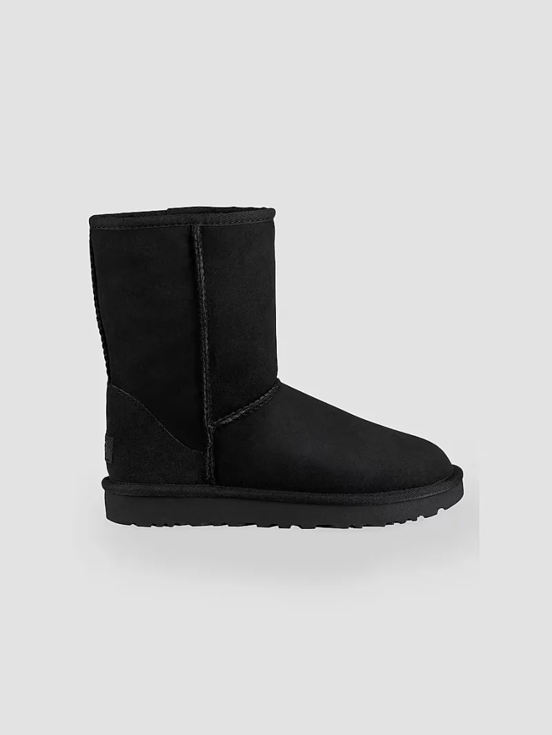 UGG Women's Women's's Classic Heritage Short II Suede Boots - Black - Size 5