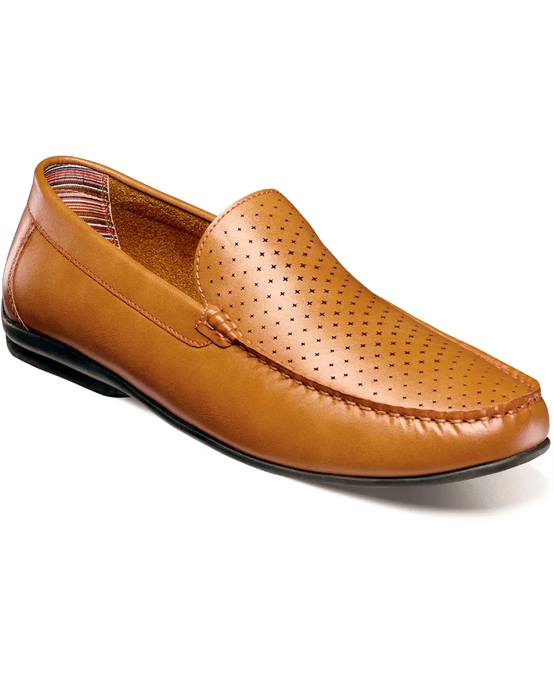 Stacy Adams Men's Conroy Perfed Slip On Shoe - Tan