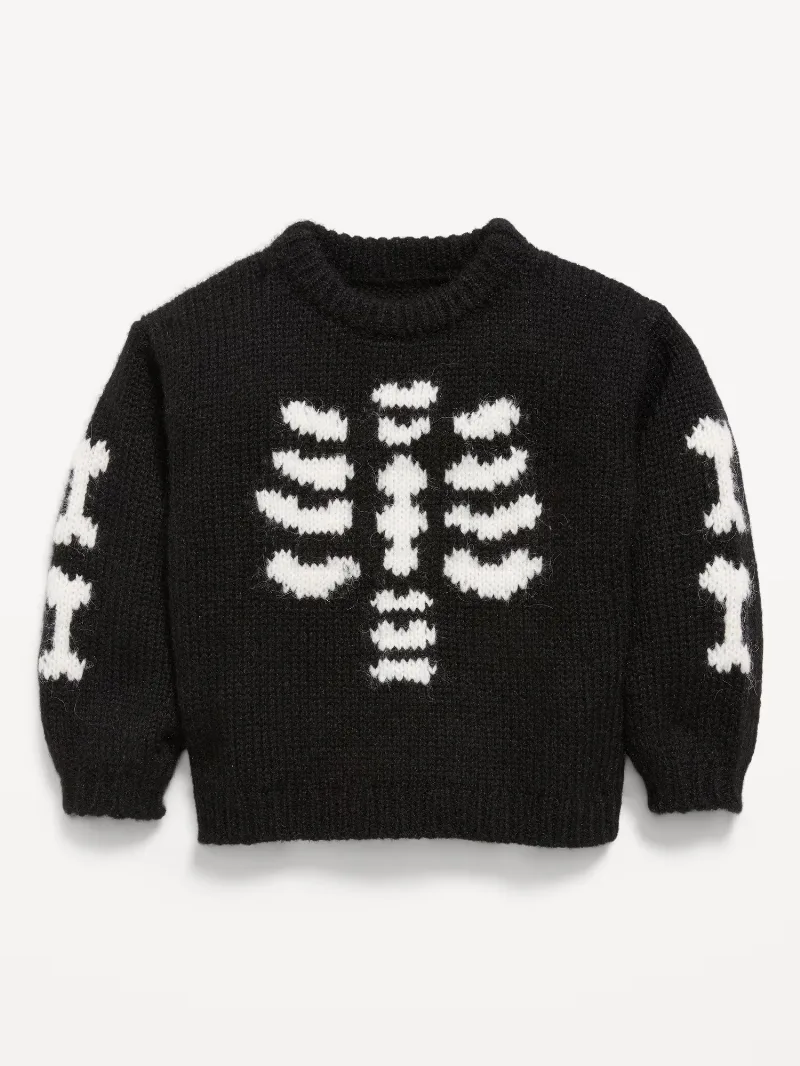 Long-Sleeve Graphic Sweater for Toddler Girls