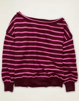 AE Dreamy Fleece Off-the-Shoulder Sweatshirt