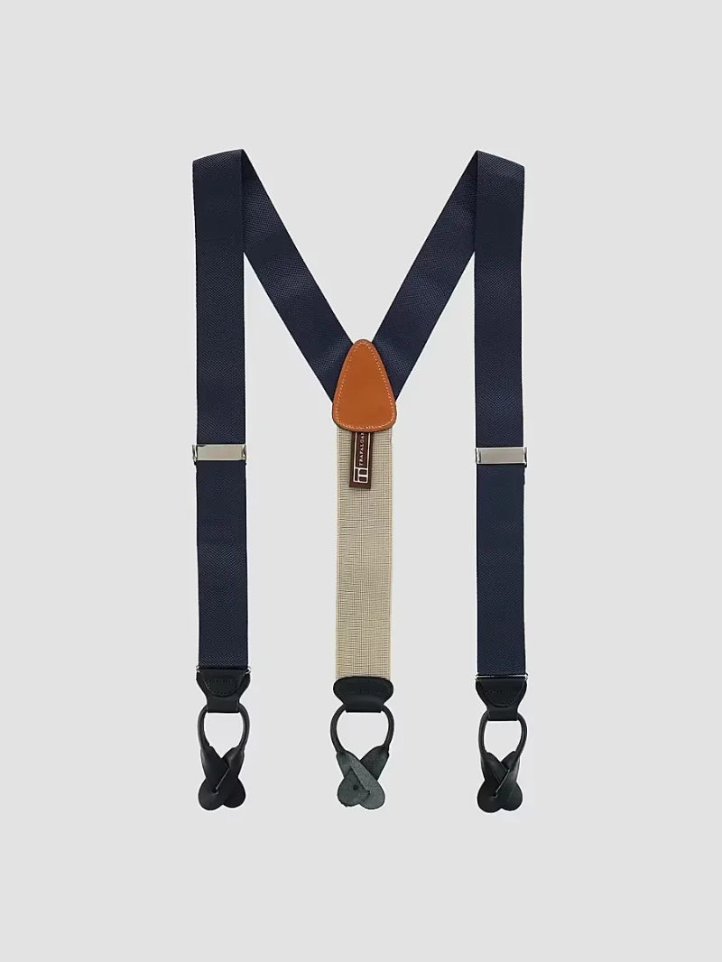 Men The Hudson Brace Suspenders - Navy