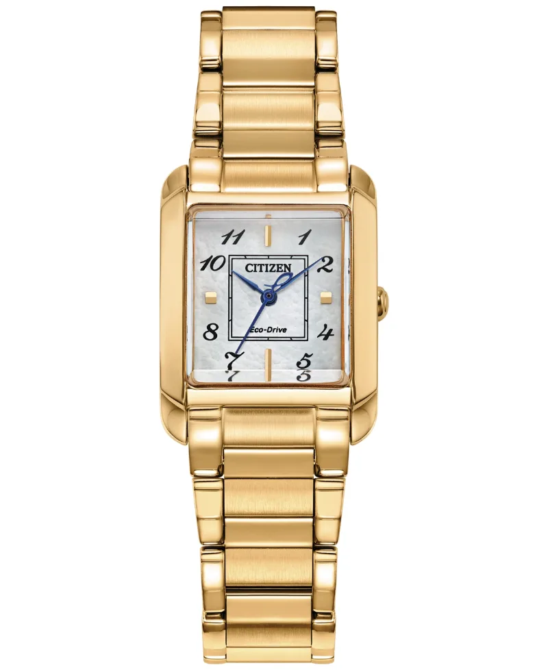 Citizen Eco-Drive Women's Bianca Gold-Tone Stainless Steel Bracelet Watch 28mm - Gold-tone