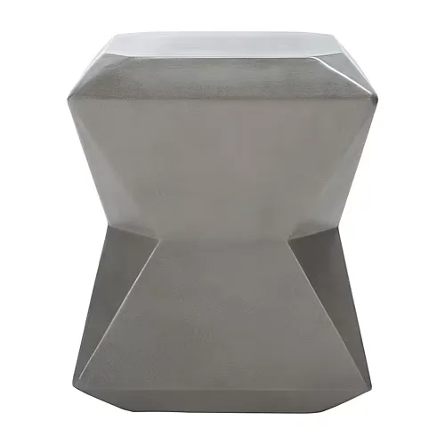 Safavieh Conan Weather Resistant Cement Side Table, One Size, Gray